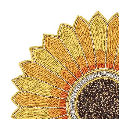 Celebrate Together Fall Beaded Sunflower Placemat