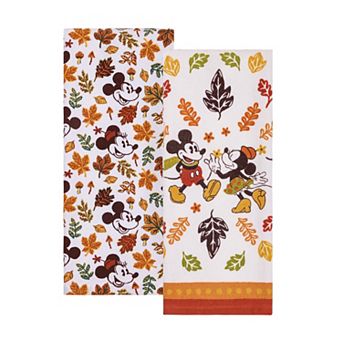 Celebrate Together™ Disney's 2 pc Fall Mickey & Minnie Kitchen Towel Set