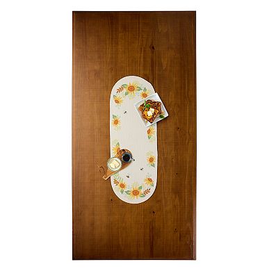 Celebrate Together™ Fall Sunflower Printed Braided Table Runner