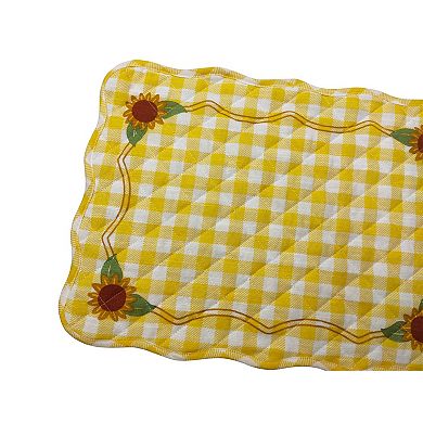 Celebrate Together Fall Sunflower Border Quilted Placemat