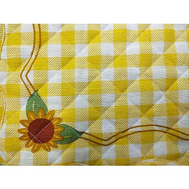 Celebrate Together Fall Sunflower Border Quilted Placemat