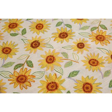Celebrate Together Fall Sunflower Printed Woven Tablecloth
