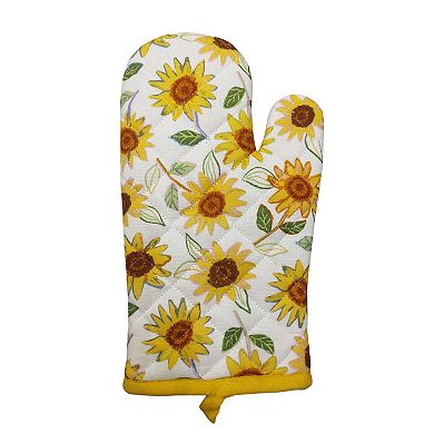 Celebrate Together Fall 2-Piece Sunflower Oven Mitt & Pot Holder Set