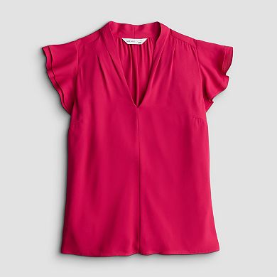 Women's Nine West Flutter Sleeve Blouse