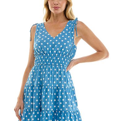 Juniors' Lily Rose V-Neck Skater Dress