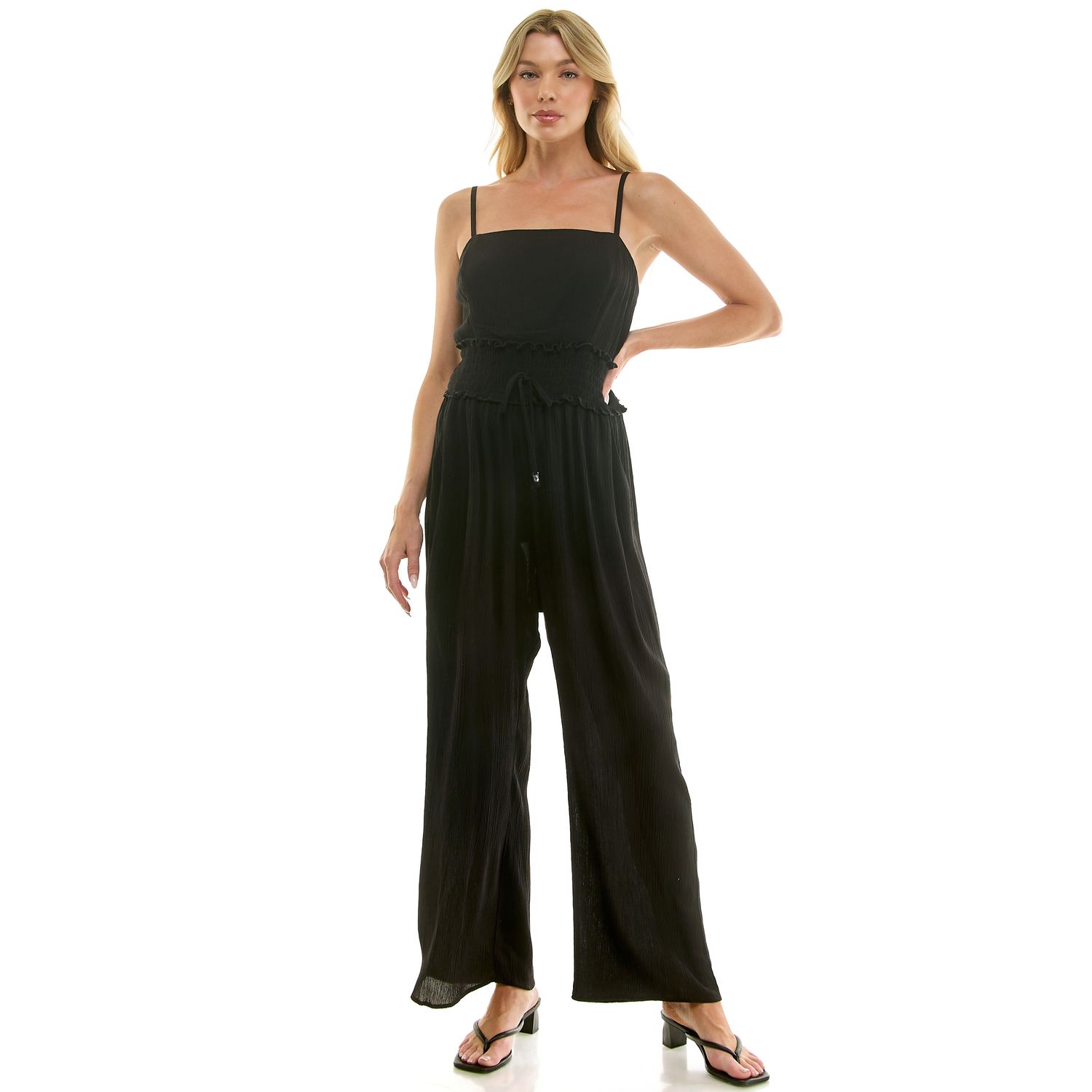 Женские комбинезоны As Juniors' As U Wish Smocked Waist Jumpsuit