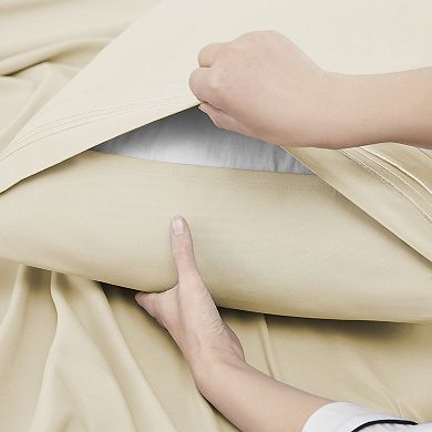 Sweet Home Collection Microfiber Embroidered 4-pk. Pillowcase Set