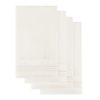 Sweet Home Collection Microfiber Embroidered 4 pk Pillowcase Set