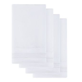 Sweet Home Collection Microfiber Embroidered 4 pk Pillowcase Set