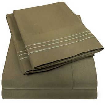 Sweet Home Collection 1800 Thread Count Deep Pocket Sheet Set