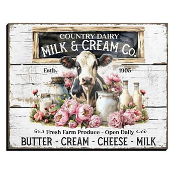 Creatif Belle Milk & Cream Wall Art