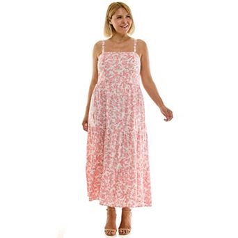 Juniors' Plus Size Lily Rose Square Neck Maxi Dress