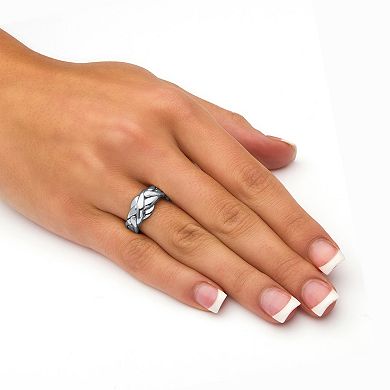 PalmBeach Jewelry Braided Puzzle Ring