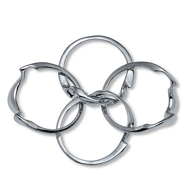 PalmBeach Jewelry Braided Puzzle Ring