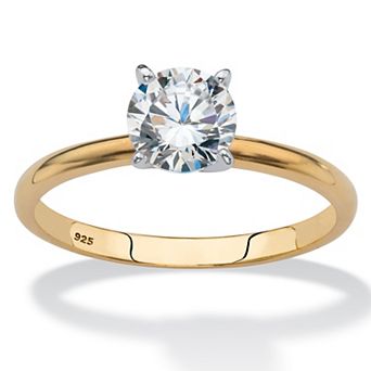 PalmBeach Jewelry 1.08 TCW Cubic Zirconia Engagement Solitaire Ring