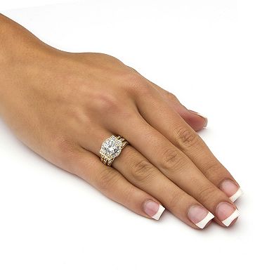 PalmBeach Jewelry 2.37 TCW Cubic Zirconia 2-Piece Jacket Bridal Set