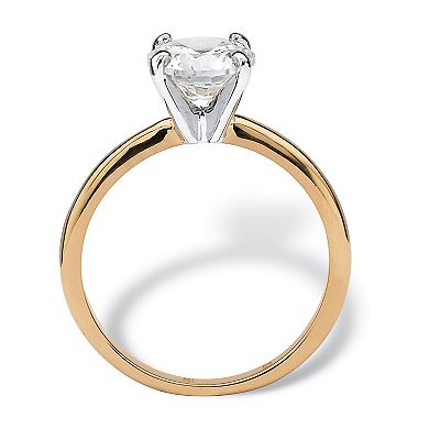 PalmBeach Jewelry 2.00 Carat Round Cubic Zirconia Solitaire Ring
