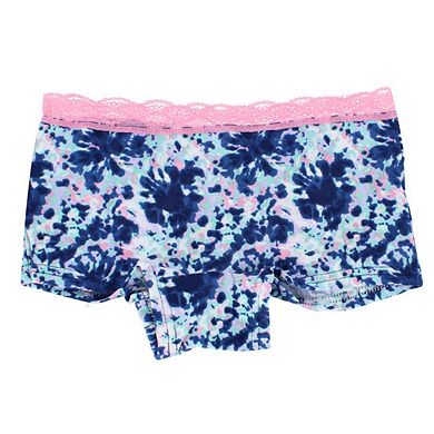 CTM Girl's Cotton Boy Shorts (5 Pack)