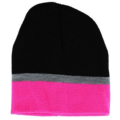 Connex Gear Girl's 8 - 16 Stripe Hat Scarf and Gloves 3 Piece Winter Set