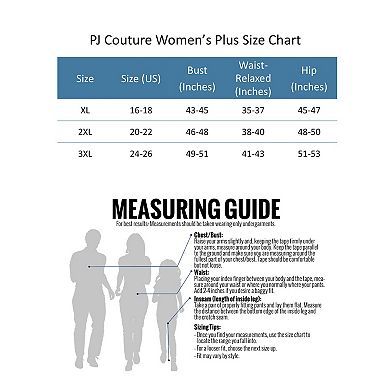 Grumpy & Gorgeous Women's Plus Size Naughty or Nice Heart Jogger Pajama Set