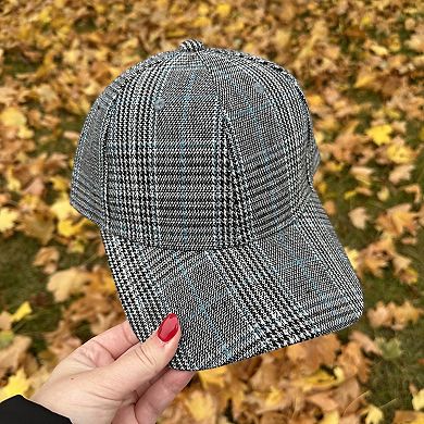 CTM Women's Plaid Trucker Hat