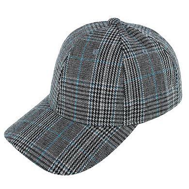 CTM Women's Plaid Trucker Hat