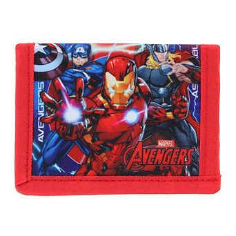 CTM Kid's Marvel Avengers Dooms Day Hook & Loop Closure Fold Wallet