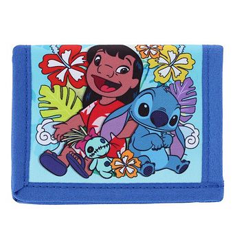 CTM Kid's Disney Lilo& Stitch Friends Forever Hook & Loop Closure Fold Wallet