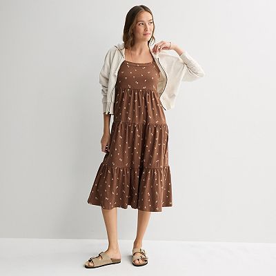 junior midi dresses with sleeves Juniors' SO Puff Sleeve Midi Dress