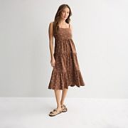 brown dress juniors Juniors Harper Chiffon Faux Wrap Dress