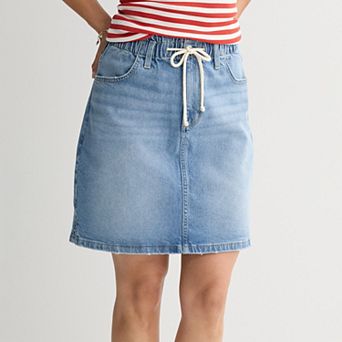 Women's Sonoma Goods For Life® Mid Rise Paper Bag Waist Skirt