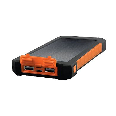 ChargeWorx 10,000mAh Solar Powered Rugged Outdoor Power Bank