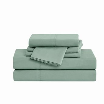 Cannon Heritage Solid Microfiber Sheet Set with Pillowcases