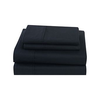 Cannon Solid Percale Cotton Sheet Set with Pillowcases