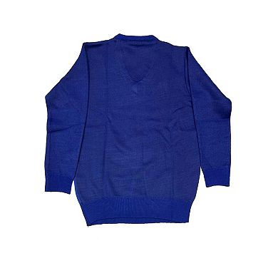 Elie Balleh Boys Slim Fit Crew Neck Argyle Sweater