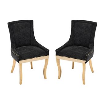 Modern Chenille Dining Chair Set of 2