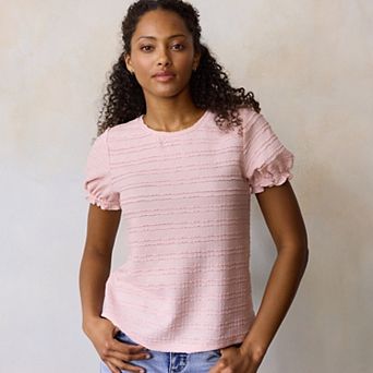 Women's LC Lauren Conrad Puff Sleeve Top