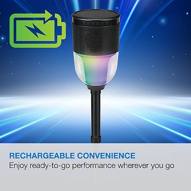 iLive GardenLite Waterproof Bluetooth Speaker with Removable Stake