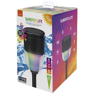 iLive GardenLite Waterproof Bluetooth Speaker with Removable Stake