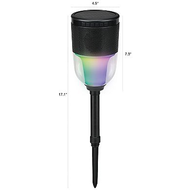 iLive GardenLite Waterproof Bluetooth Speaker with Removable Stake