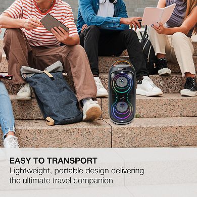 iLive Bluetooth Wireless Tailgate Speaker with LED Lights