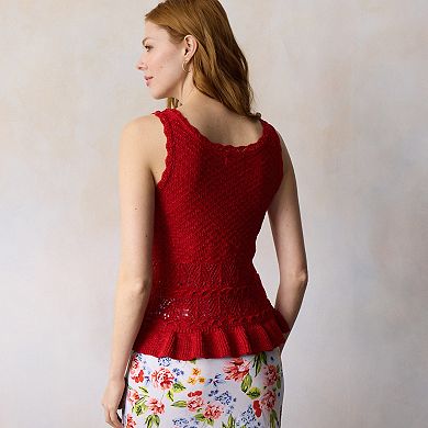 Women's LC Lauren Conrad Mixed Stitch Sweater Tank Top