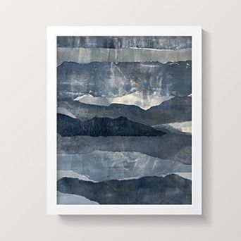 Blue Ridges Small Framed Print