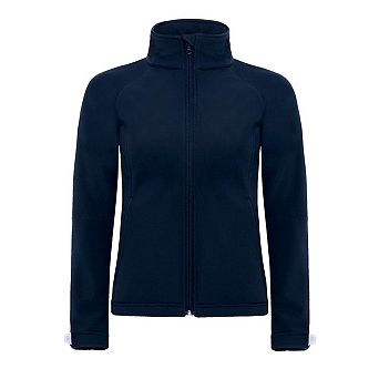 B&C Womens Hooded Premium Softshell Jacket (Windproof Waterproof & Breathable)