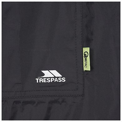 Trespass Qikpac Unisex Hooded Waterproof Packaway Poncho