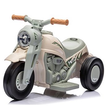 Ride-On Bubble Motorcycle for Kids, 6V Electric 3-Wheel Toy with Light, Music & Bubble Maker