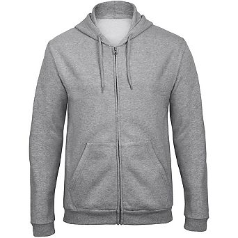 B&C Adults Unisex ID.205 50/50 Full Zip Hooded Sweatshirt