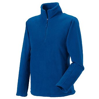 Russell Mens Quarter Zip Fleece Top