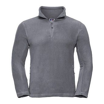 Russell Mens Quarter Zip Fleece Top