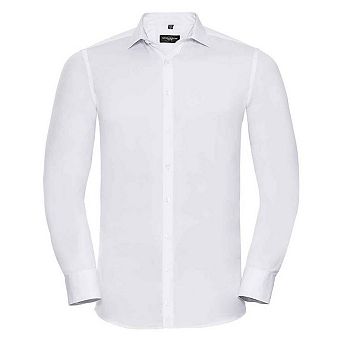 Russell Collection Mens Ultimate Stretch Long-Sleeved Formal Shirt